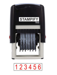 Professional 6-Digit Numbering Stamp for Every Business