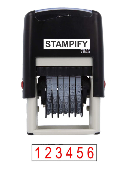 Professional 6-Digit Numbering Stamp for Every Business