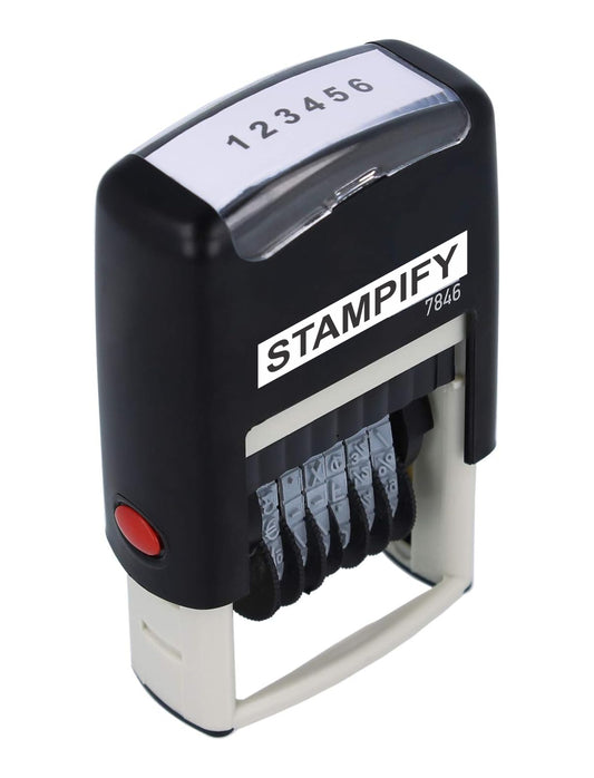 Professional 6-Digit Numbering Stamp for Every Business